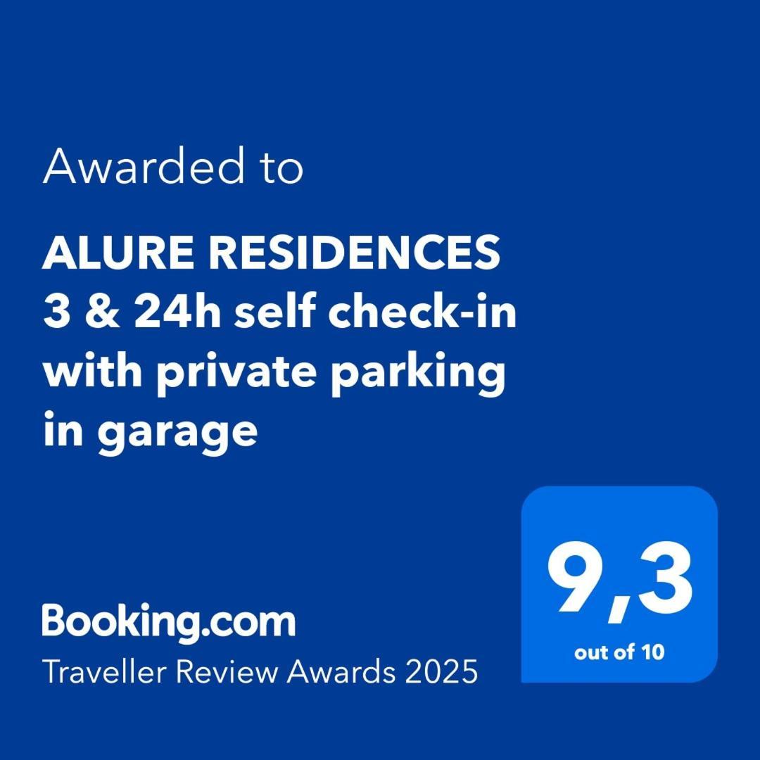 Alure Residences 3 & 24H Self Check-In, Parking In The Garage In The Apartment Building Included, New Building, Terrace, Green Location With A Forest Park With A Lake, Children'S Playground บันสกาบิสตรีตซา ภายนอก รูปภาพ